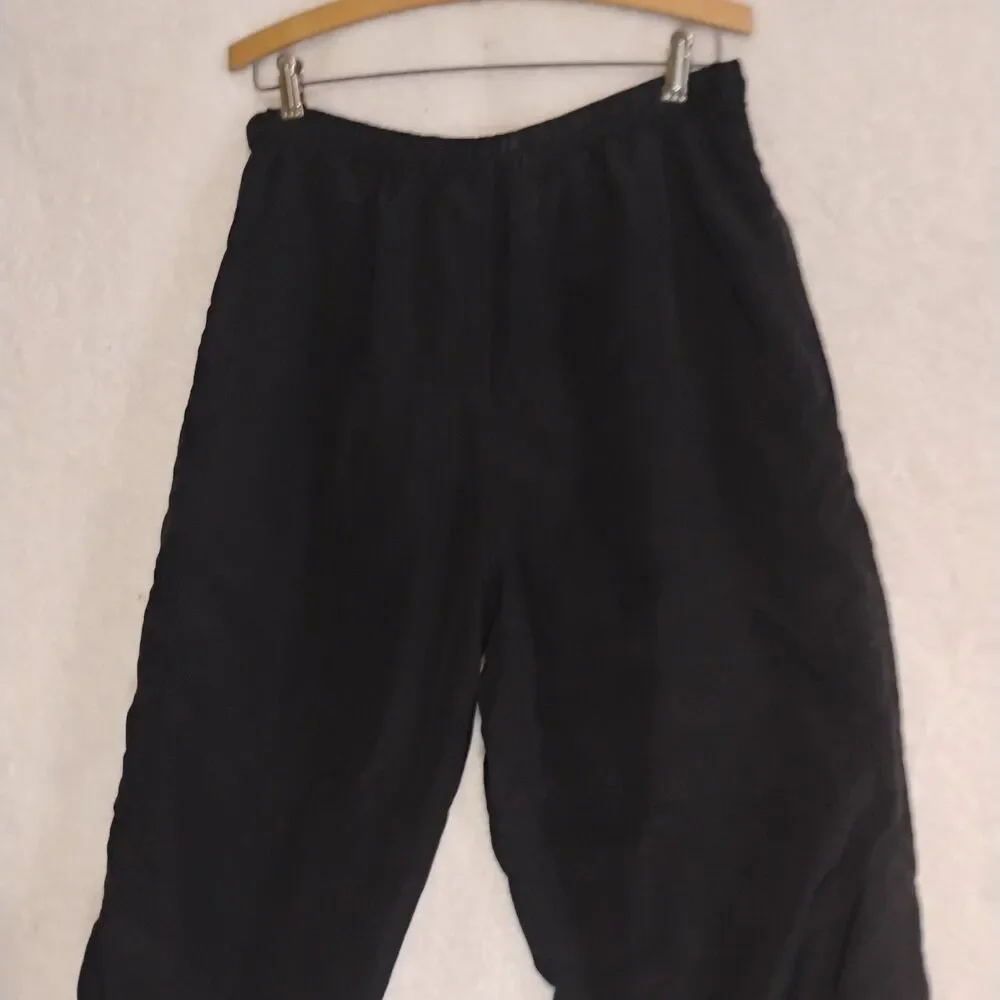 US Military IPFU Physical Fitness Training Wind Breaker Pants XL Black Nylon 90s